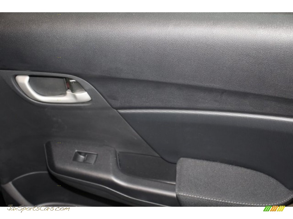 2014 Civic LX Sedan - Crystal Black Pearl / Black photo #25