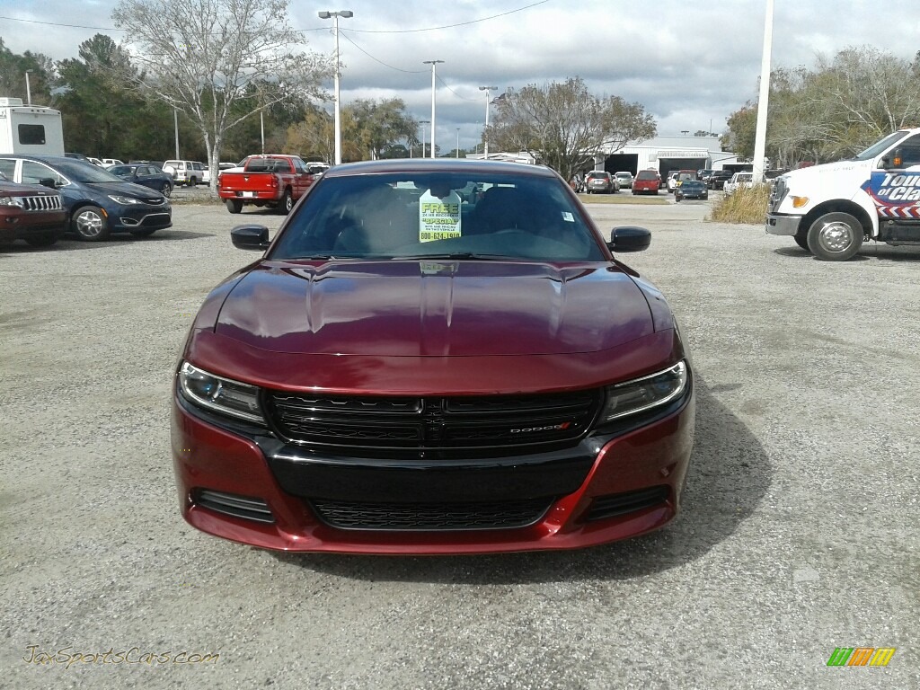 2018 Charger SXT - Octane Red Pearl / Black photo #8
