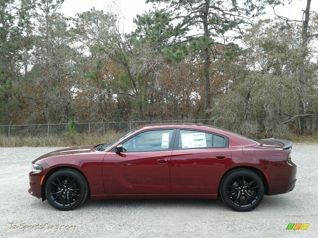 2018 Charger SXT - Octane Red Pearl / Black photo #2