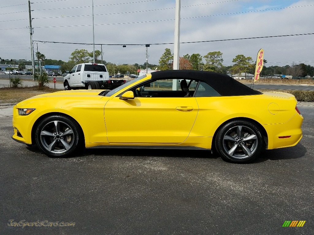 2016 Mustang V6 Convertible - Triple Yellow Tricoat / Ebony photo #2
