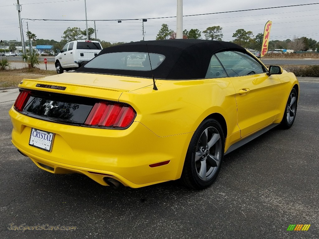 2016 Mustang V6 Convertible - Triple Yellow Tricoat / Ebony photo #5