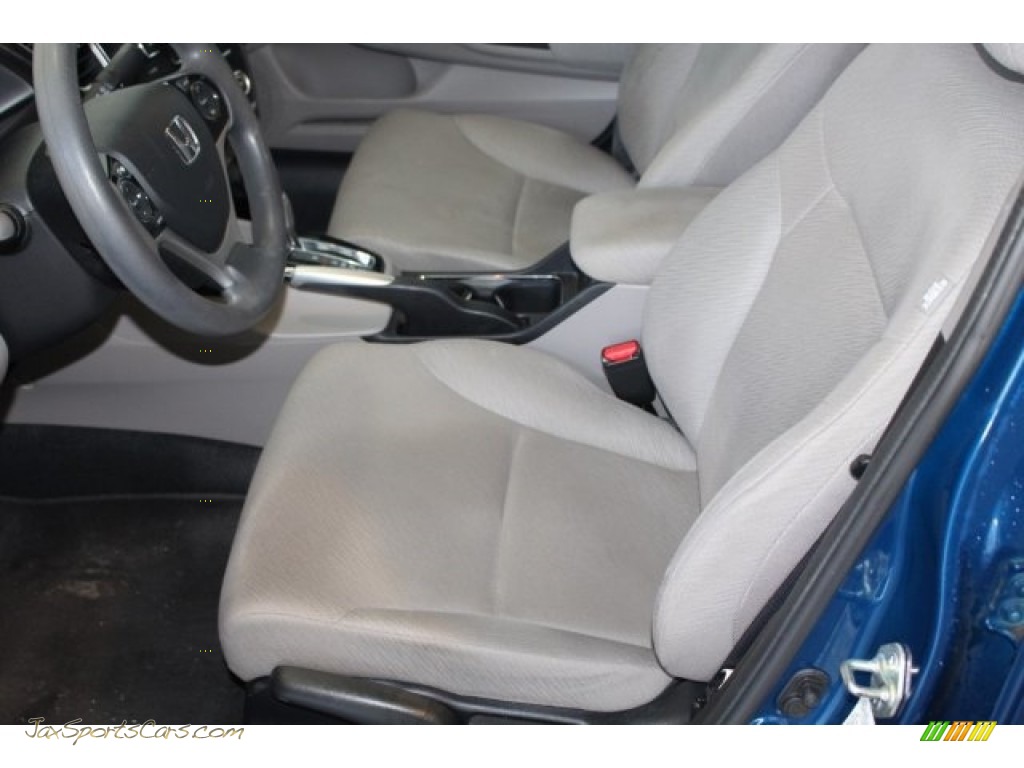 2013 Civic EX Sedan - Dyno Blue Pearl / Gray photo #16