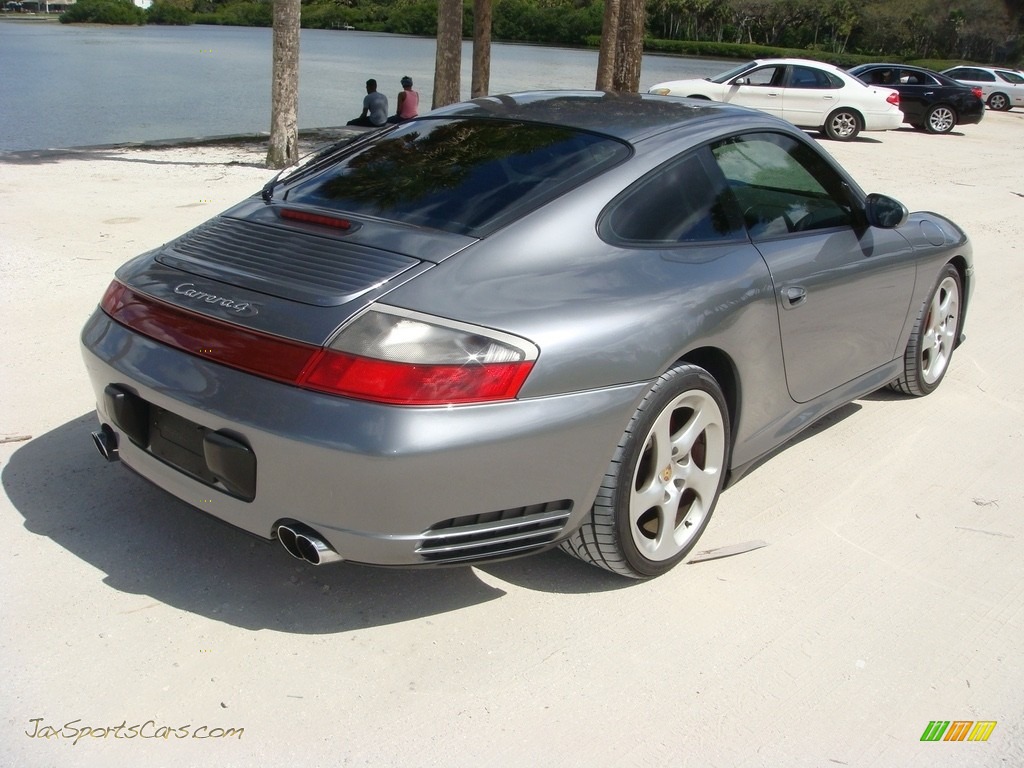 2003 911 Carrera 4S Coupe - Seal Grey Metallic / Graphite Grey photo #7