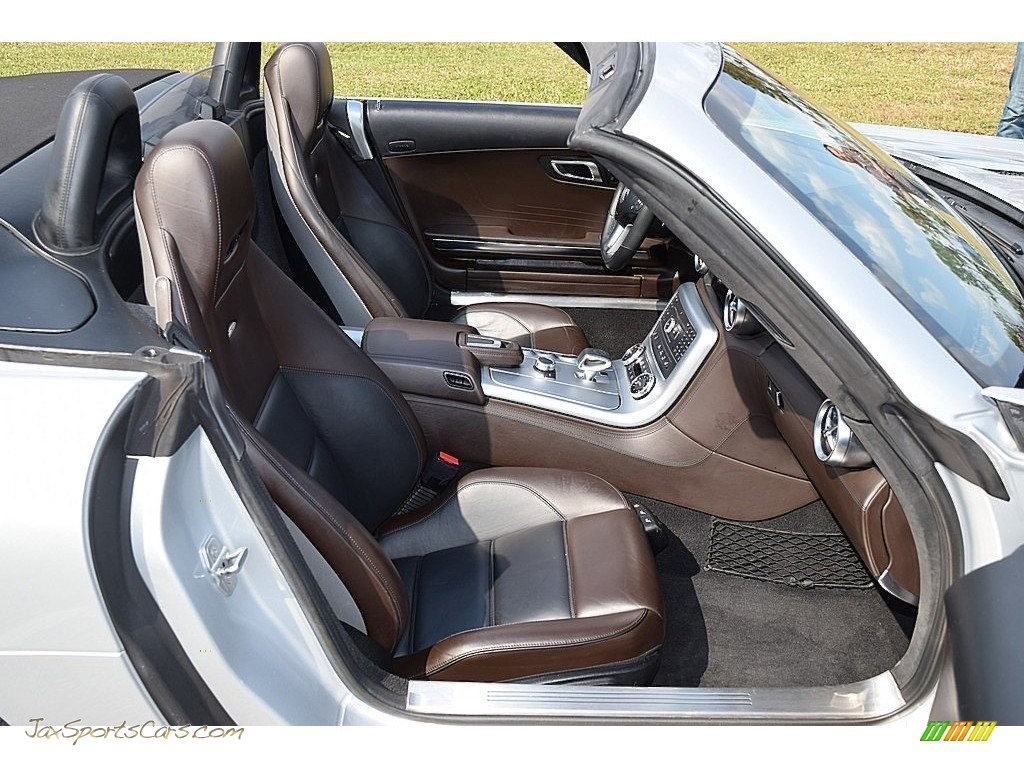 2012 SLS AMG Roadster - Iridium Silver Metallic / designo Light Brown Natural Woven photo #46