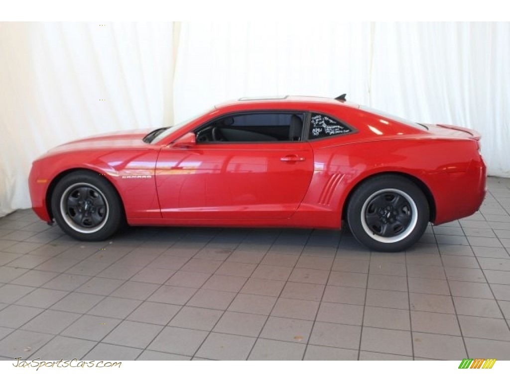 2013 Camaro LS Coupe - Victory Red / Black photo #5