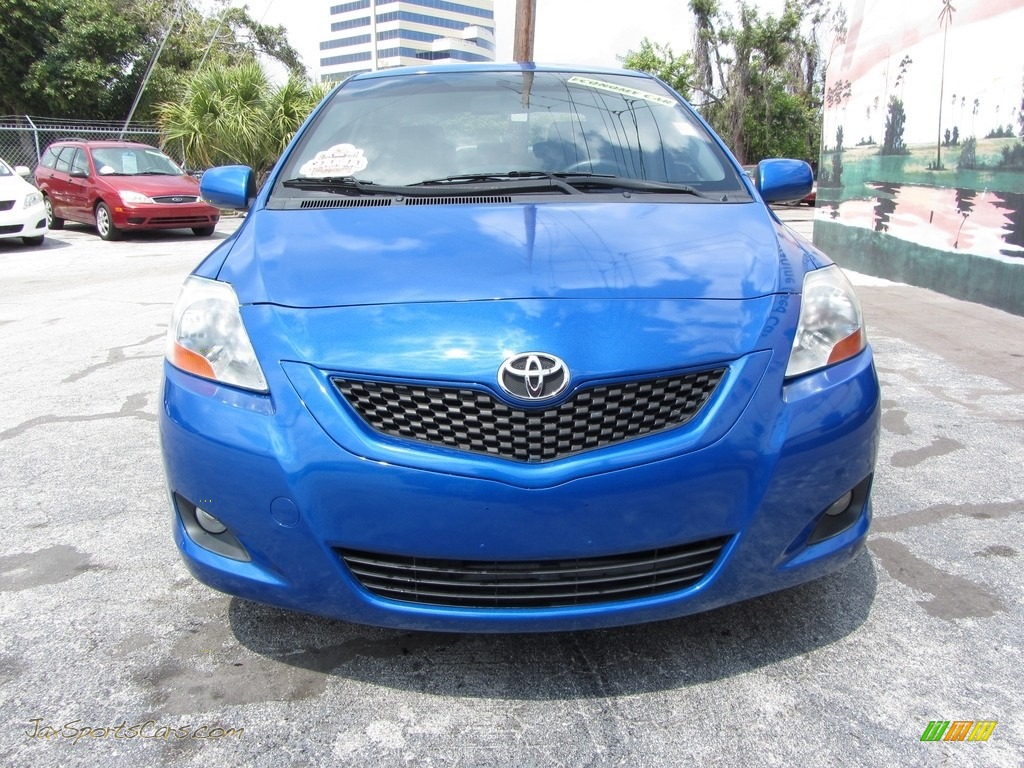 2010 Yaris Sedan - Blue Streak Metallic / Dark Charcoal photo #4