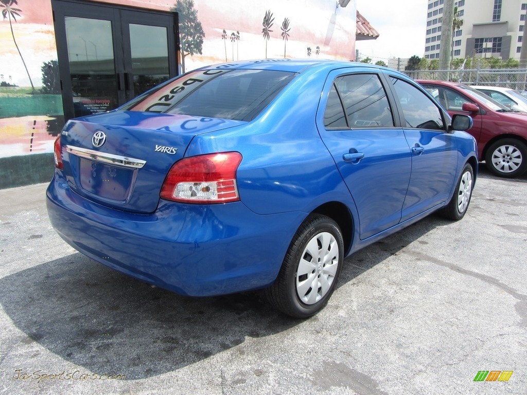2010 Yaris Sedan - Blue Streak Metallic / Dark Charcoal photo #8