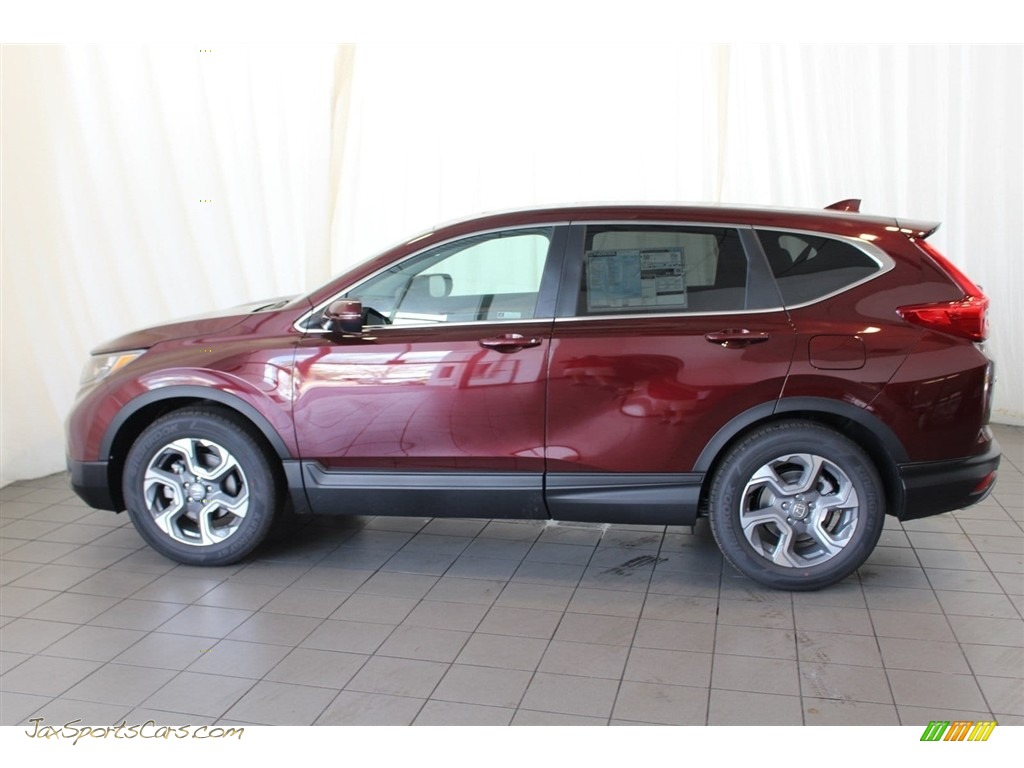 2018 CR-V EX - Basque Red Pearl II / Gray photo #5