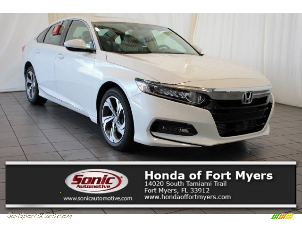 White Orchid Pearl / Ivory Honda Accord EX Sedan