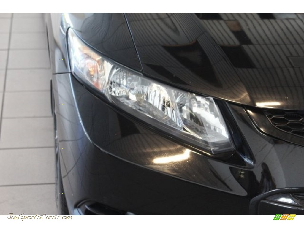 2013 Civic Si Coupe - Crystal Black Pearl / Black photo #6