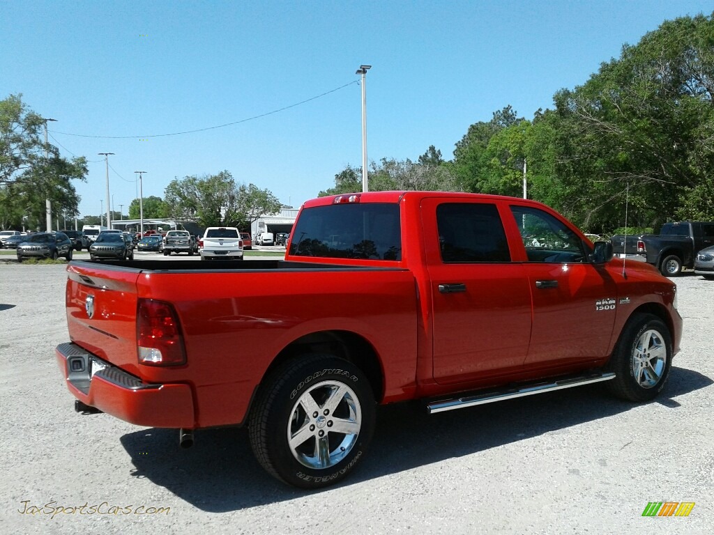 2018 1500 Express Crew Cab - Flame Red / Black/Diesel Gray photo #5
