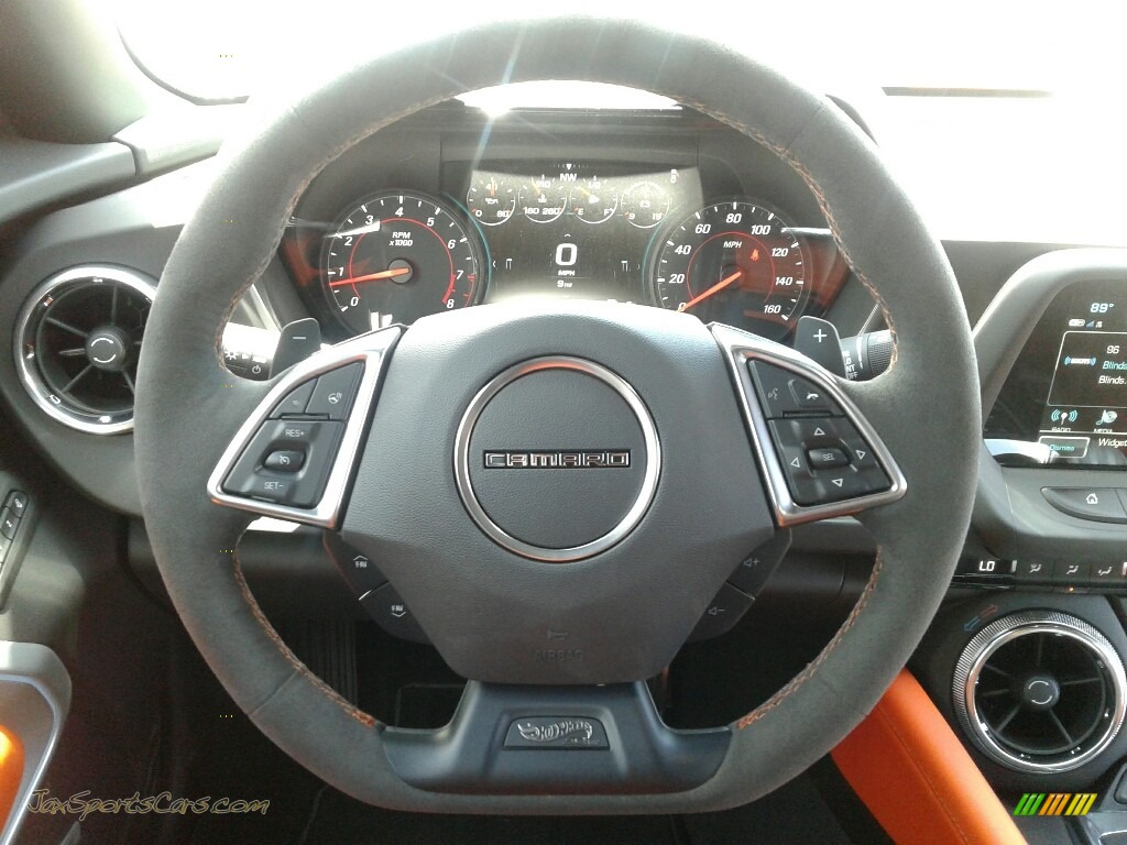 2018 Camaro LT Coupe Hot Wheels Package - Crush (Orange) / Jet Black/Orange Accents photo #14