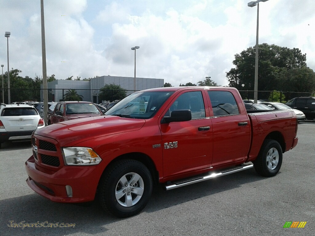 2018 1500 Express Crew Cab - Flame Red / Black/Diesel Gray photo #1