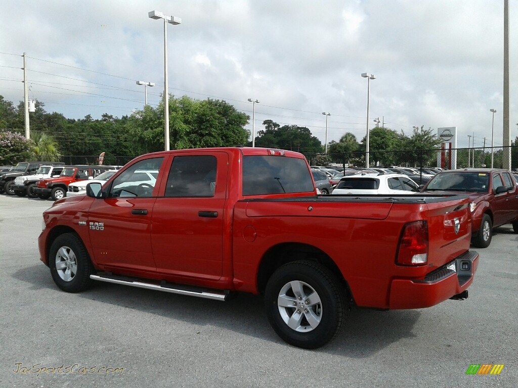 2018 1500 Express Crew Cab - Flame Red / Black/Diesel Gray photo #3