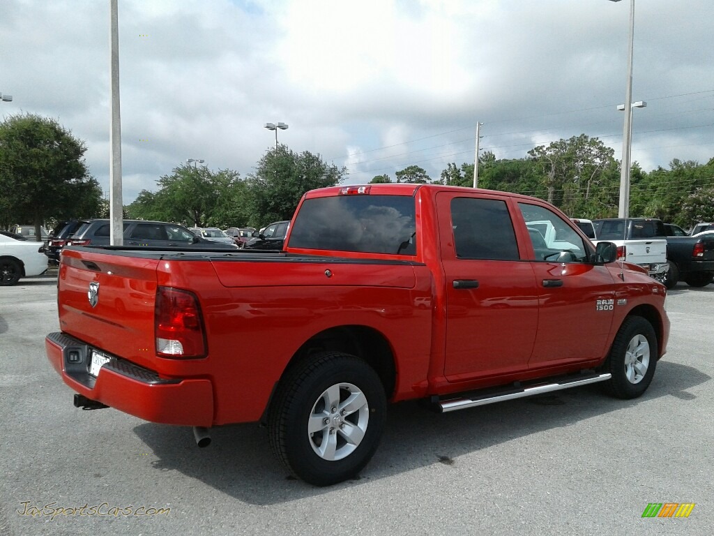 2018 1500 Express Crew Cab - Flame Red / Black/Diesel Gray photo #5