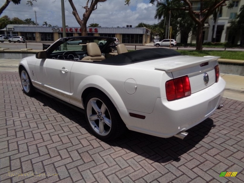 2007 Mustang V6 Premium Convertible - Performance White / Medium Parchment photo #1