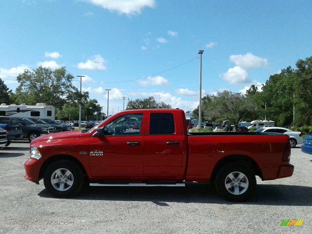 2018 1500 Express Quad Cab - Flame Red / Black/Diesel Gray photo #2