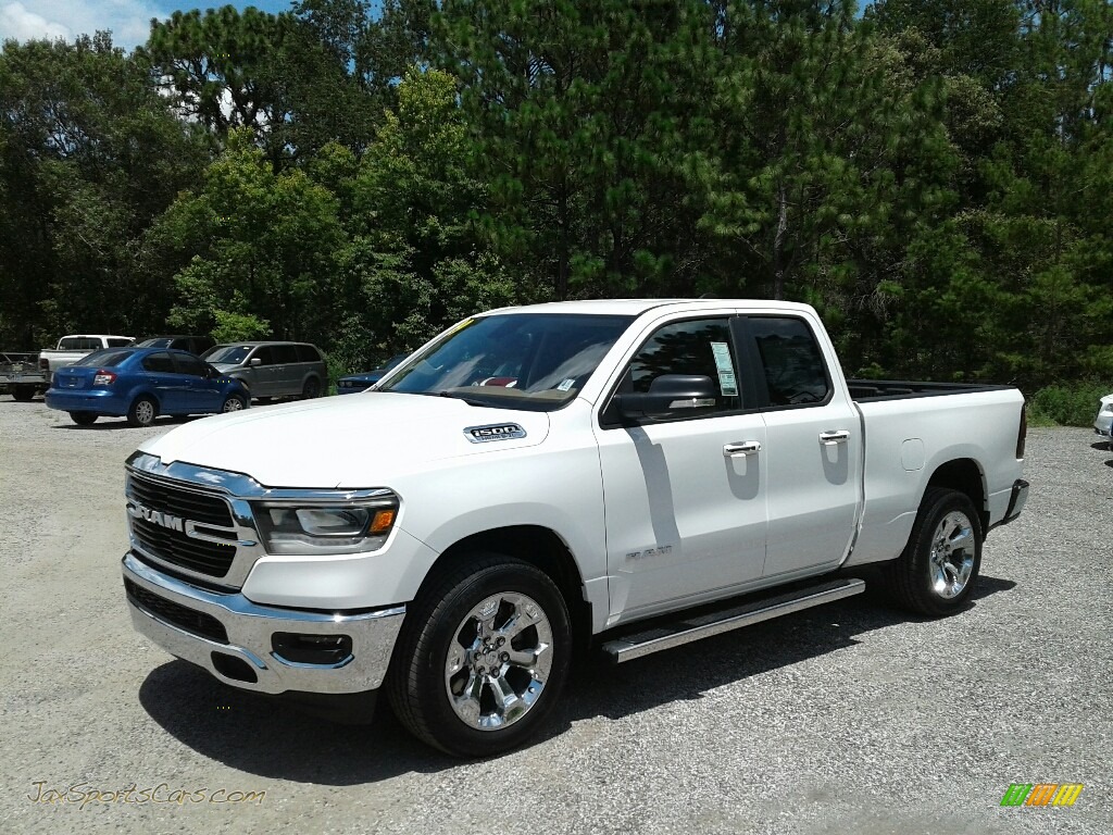 Bright White / Mountain Brown/Light Frost Beige Ram 1500 Big Horn Quad Cab