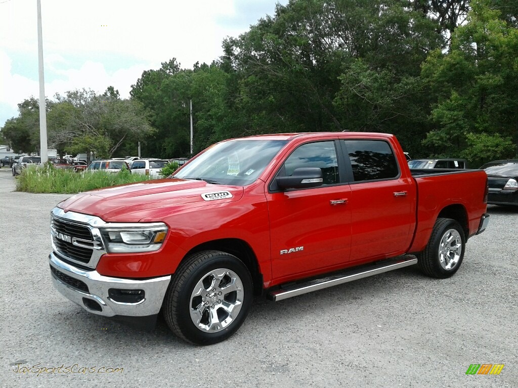 2019 1500 Big Horn Crew Cab - Flame Red / Black/Diesel Gray photo #1
