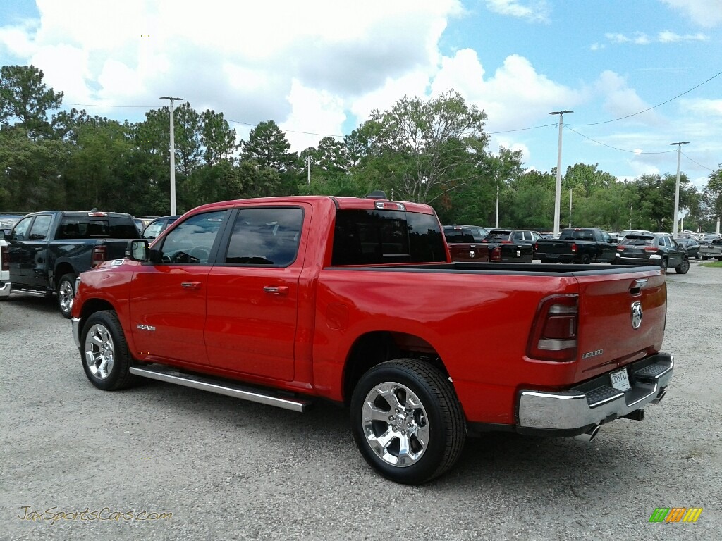 2019 1500 Big Horn Crew Cab - Flame Red / Black/Diesel Gray photo #3