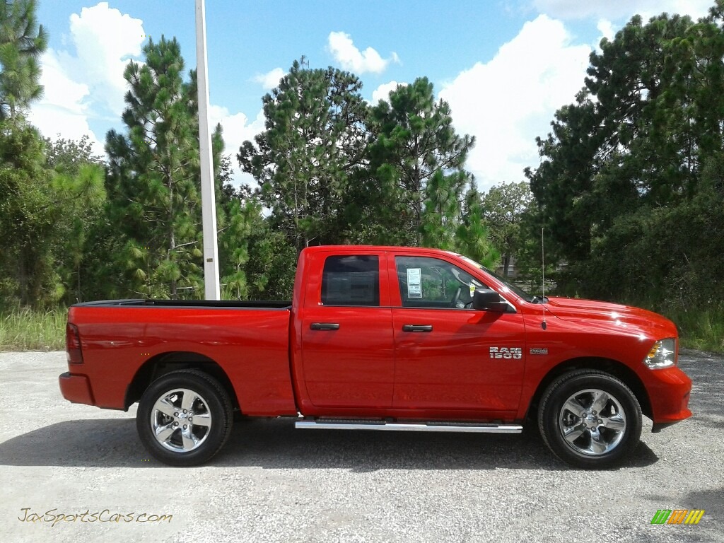 2018 1500 Express Quad Cab - Flame Red / Black/Diesel Gray photo #6