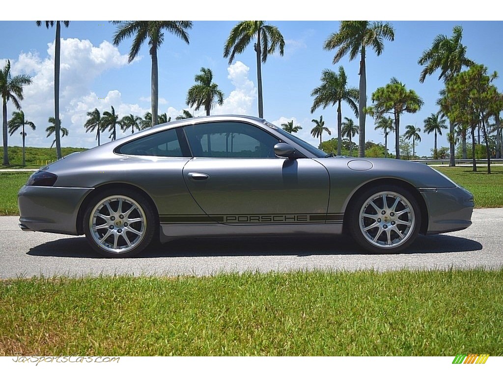 2002 911 Carrera Coupe - Seal Grey Metallic / Graphite Grey photo #4