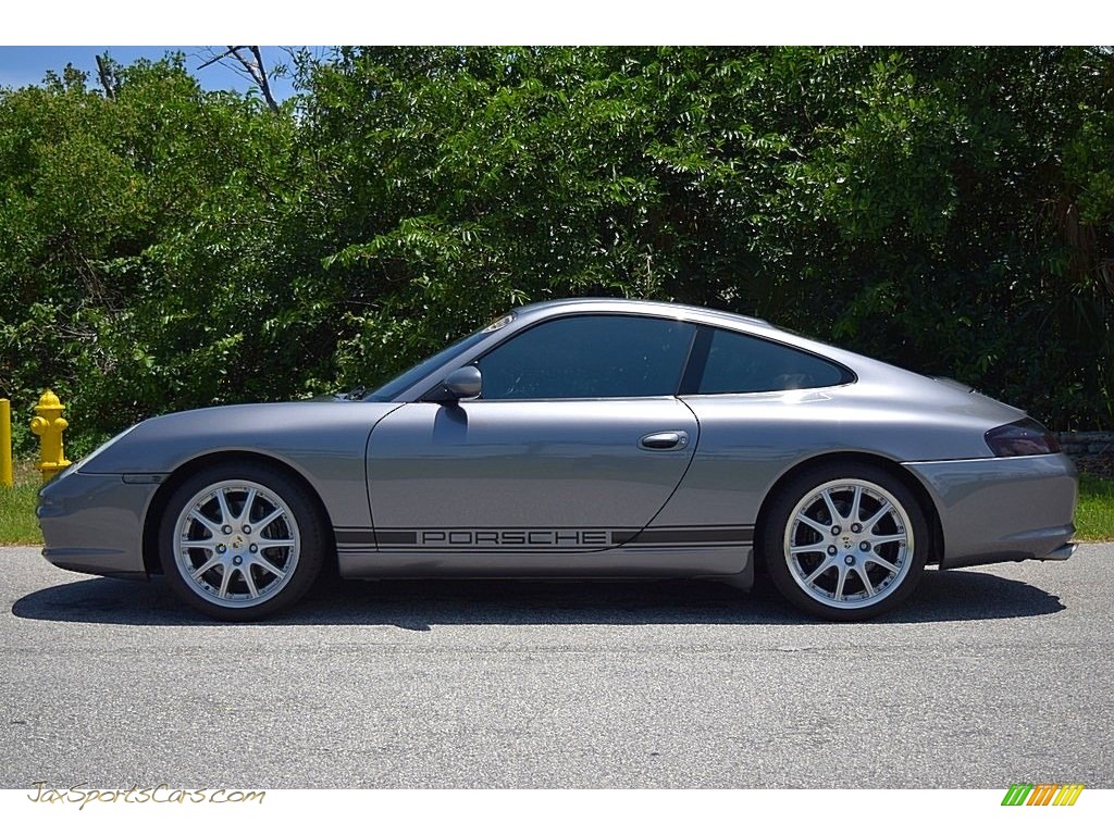 2002 911 Carrera Coupe - Seal Grey Metallic / Graphite Grey photo #12