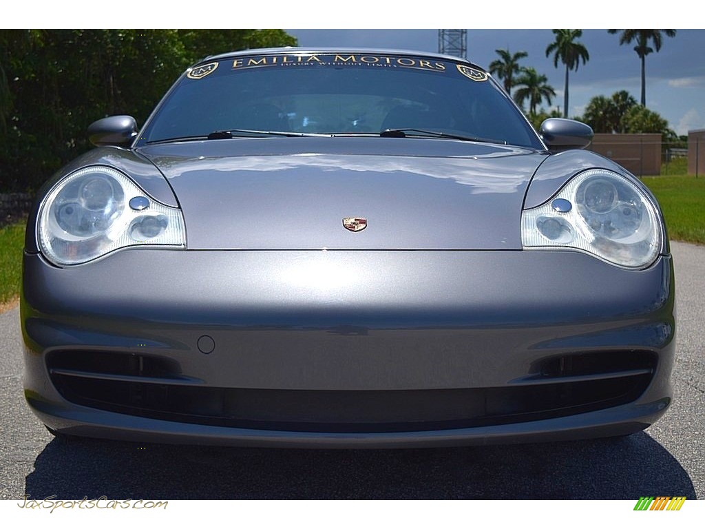 2002 911 Carrera Coupe - Seal Grey Metallic / Graphite Grey photo #16