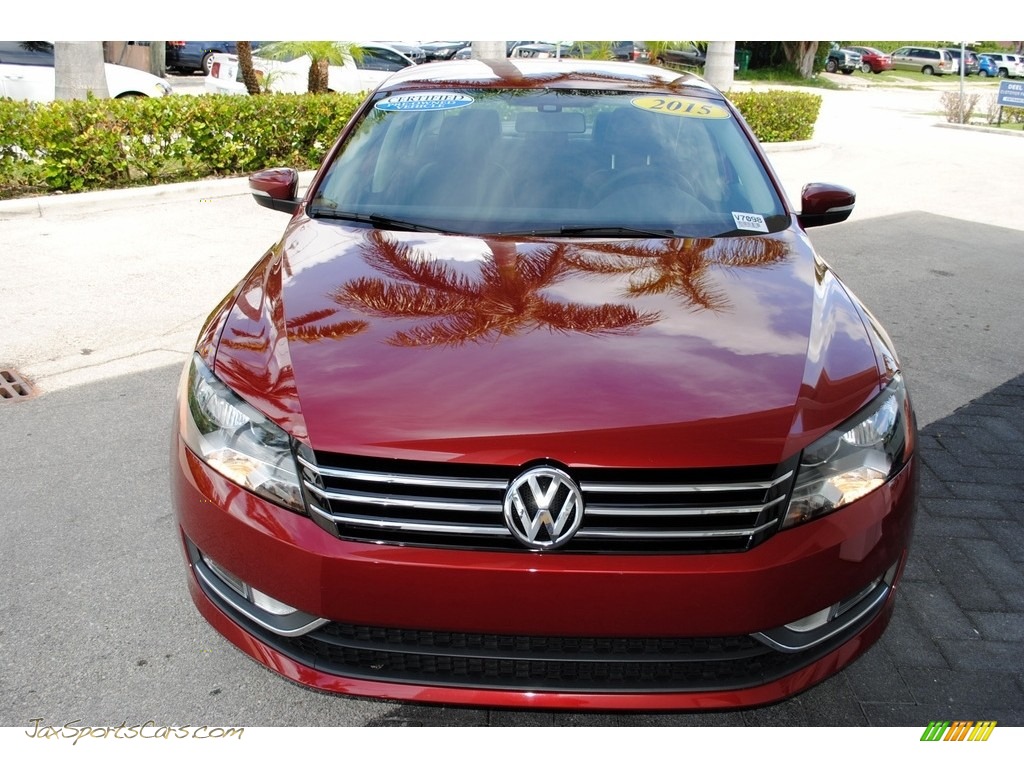 2015 Passat Wolfsburg Edition Sedan - Fortana Red Metallic / Titan Black photo #3