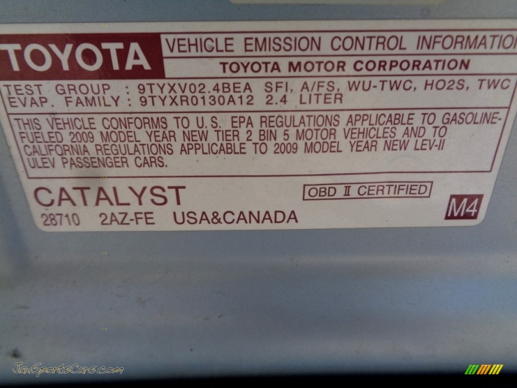 2009 Camry LE - Sky Blue Pearl / Bisque photo #75