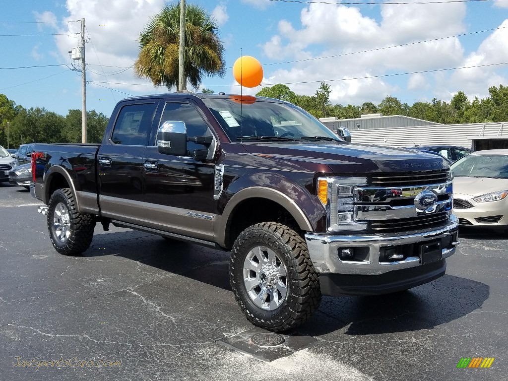 2018 F250 Super Duty King Ranch Crew Cab 4x4 - Magma Red / King Ranch Kingsville Java photo #7