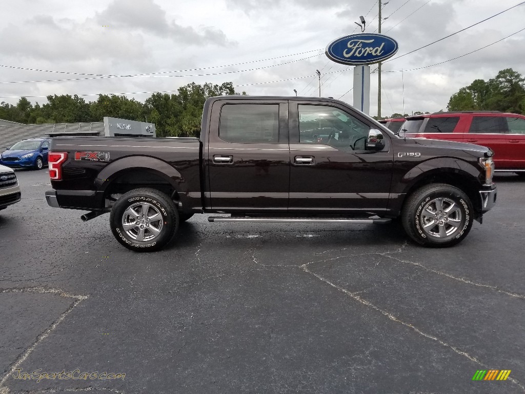 2018 F150 XLT SuperCrew 4x4 - Magma Red / Earth Gray photo #6
