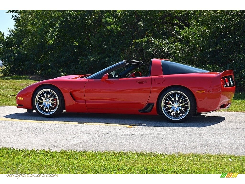2001 Corvette Coupe - Torch Red / Light Gray photo #4