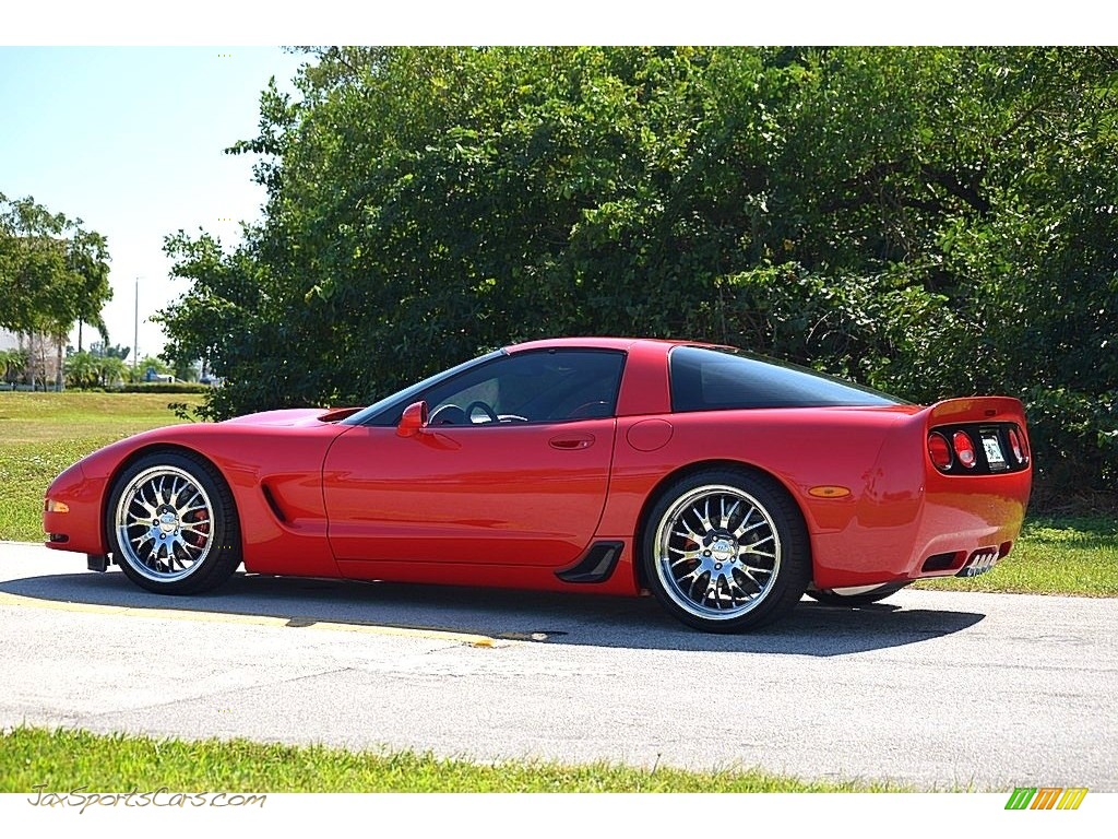 2001 Corvette Coupe - Torch Red / Light Gray photo #7