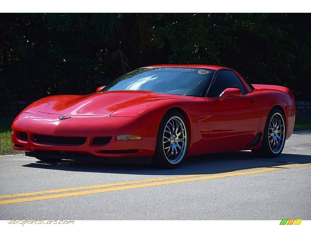 2001 Corvette Coupe - Torch Red / Light Gray photo #12
