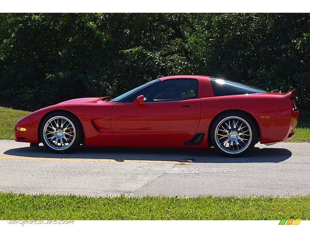2001 Corvette Coupe - Torch Red / Light Gray photo #14