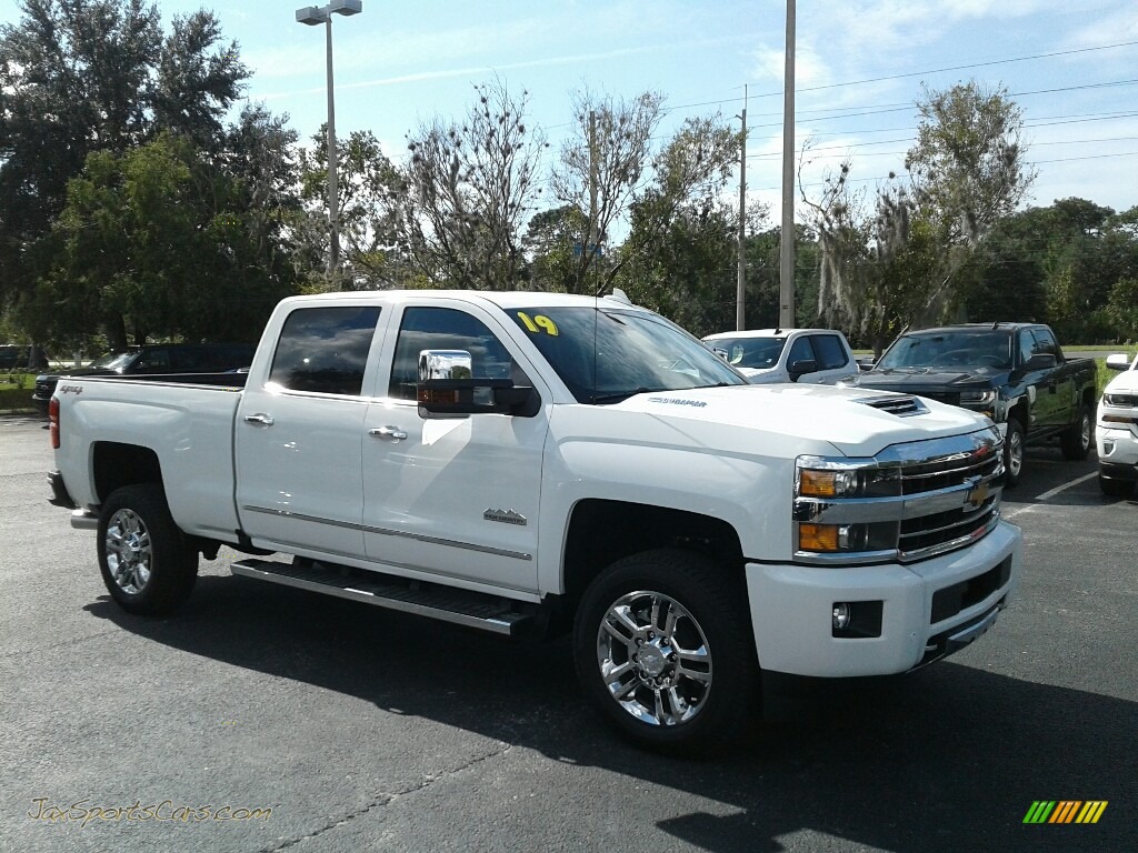 2019 Silverado 2500HD High Country Crew Cab 4WD - Summit White / High Country Saddle photo #7