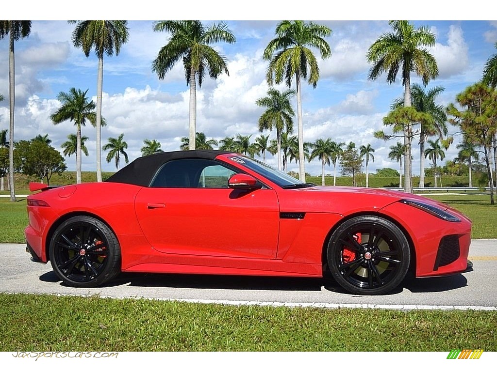 2017 F-TYPE Convertible - Caldera Red / SVR Quilted Jet W/Red Stitching photo #2