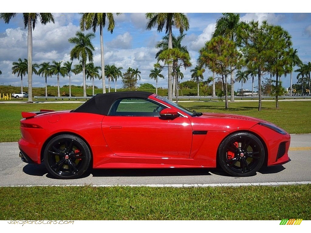 2017 F-TYPE Convertible - Caldera Red / SVR Quilted Jet W/Red Stitching photo #3