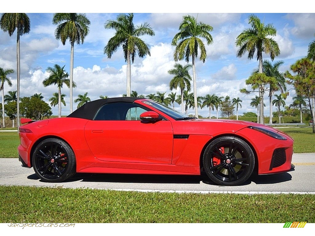 2017 F-TYPE Convertible - Caldera Red / SVR Quilted Jet W/Red Stitching photo #4