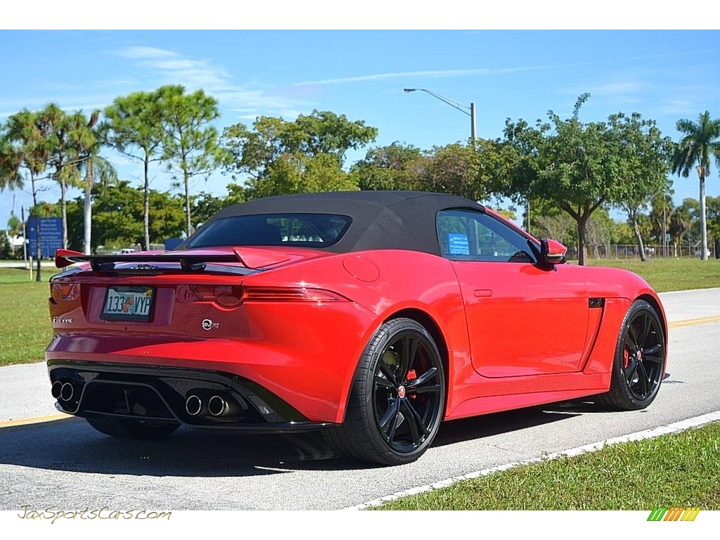 2017 F-TYPE Convertible - Caldera Red / SVR Quilted Jet W/Red Stitching photo #5