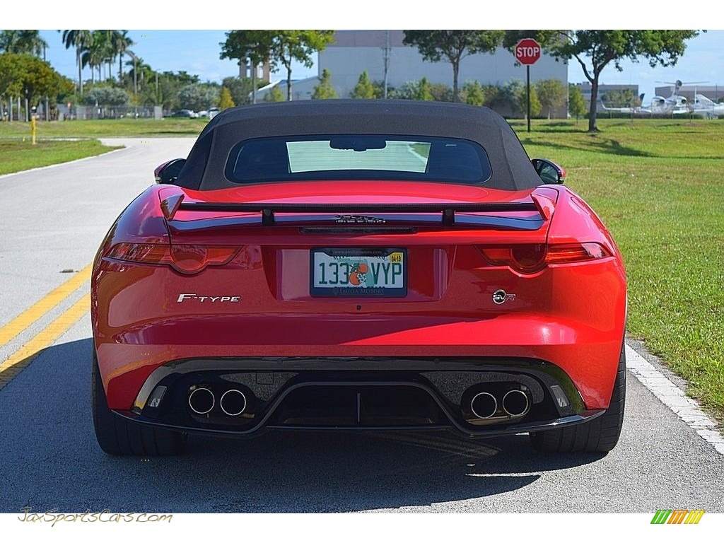 2017 F-TYPE Convertible - Caldera Red / SVR Quilted Jet W/Red Stitching photo #6