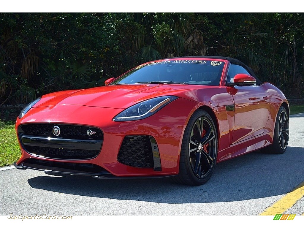 2017 F-TYPE Convertible - Caldera Red / SVR Quilted Jet W/Red Stitching photo #7