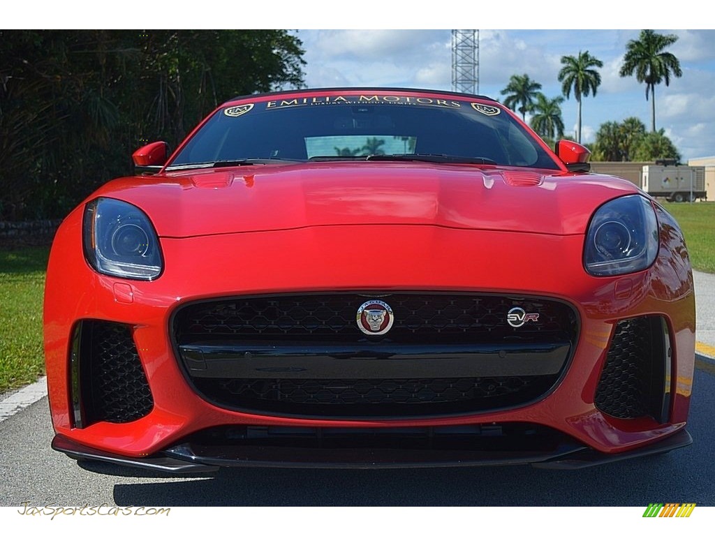 2017 F-TYPE Convertible - Caldera Red / SVR Quilted Jet W/Red Stitching photo #8