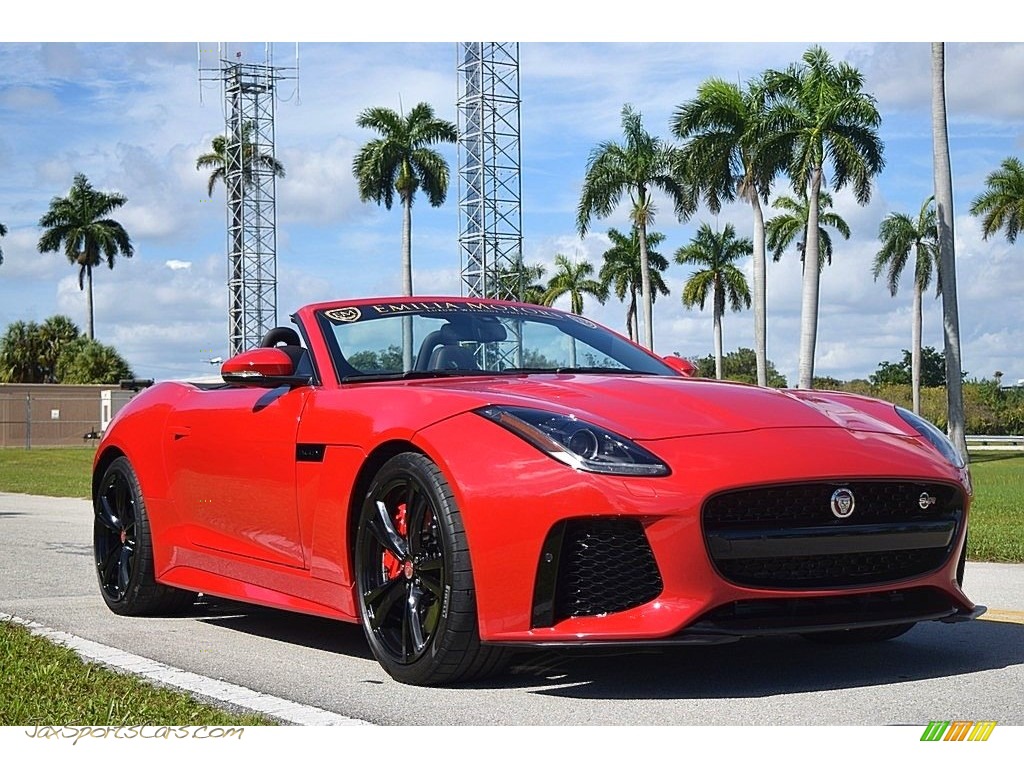 2017 F-TYPE Convertible - Caldera Red / SVR Quilted Jet W/Red Stitching photo #10