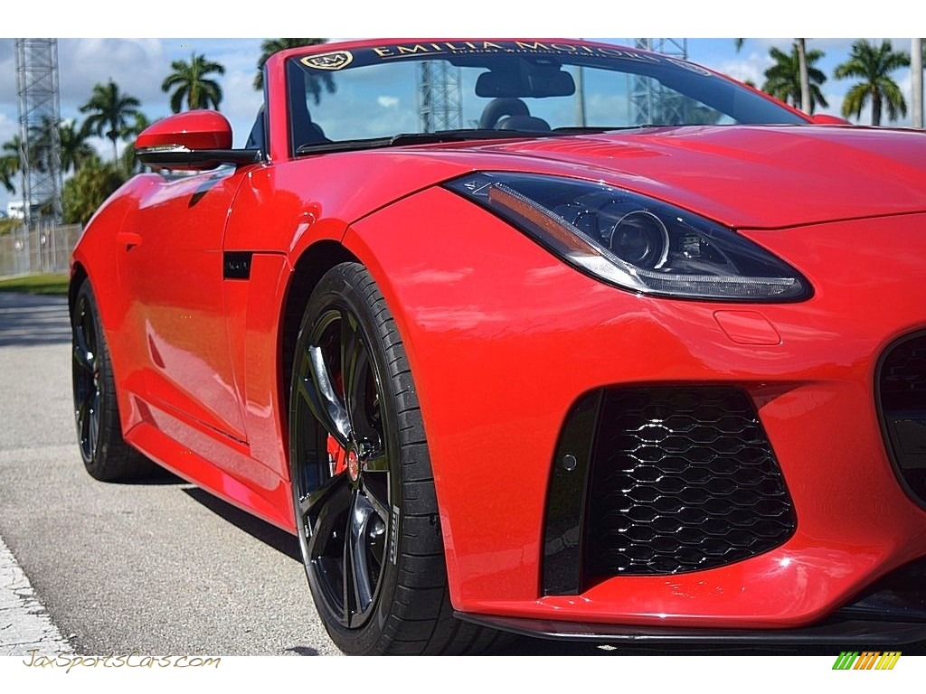 2017 F-TYPE Convertible - Caldera Red / SVR Quilted Jet W/Red Stitching photo #11