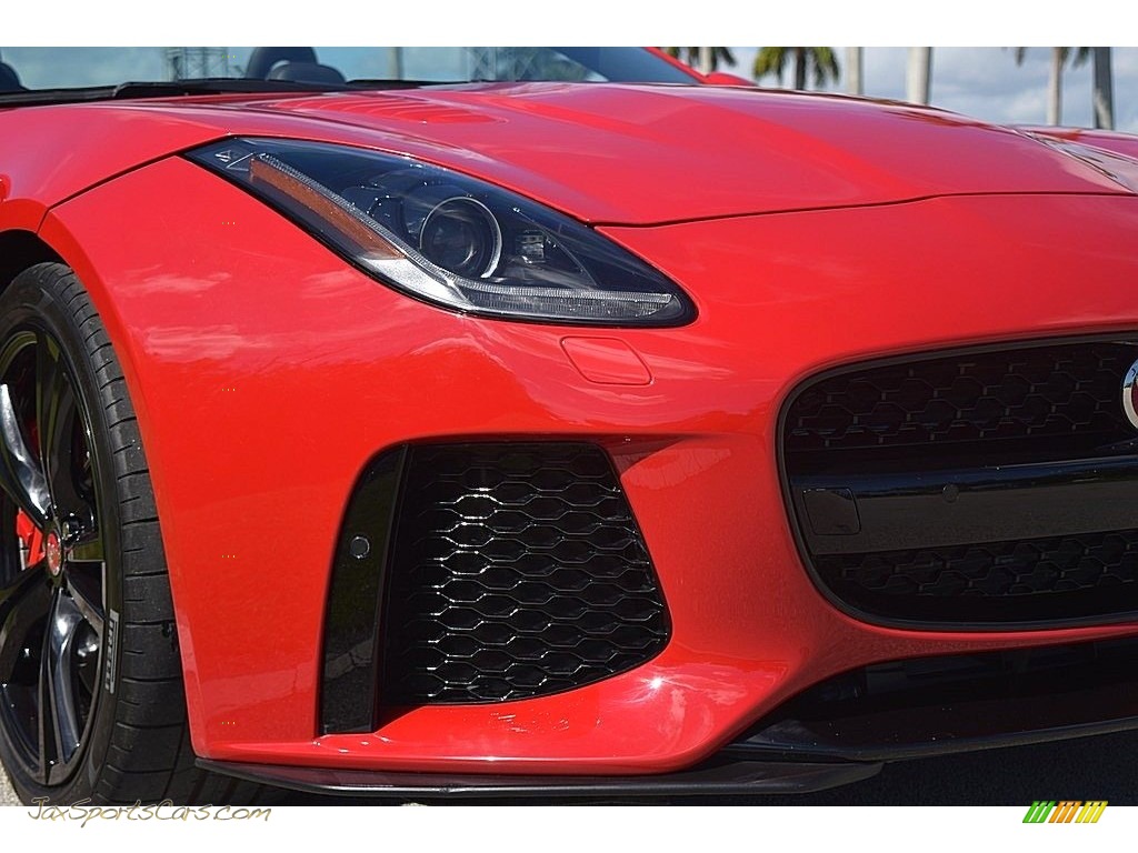 2017 F-TYPE Convertible - Caldera Red / SVR Quilted Jet W/Red Stitching photo #12
