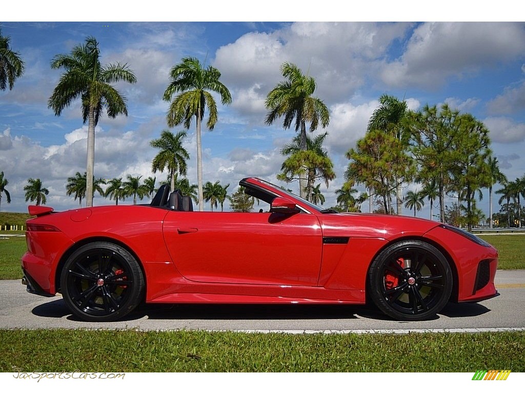 2017 F-TYPE Convertible - Caldera Red / SVR Quilted Jet W/Red Stitching photo #14