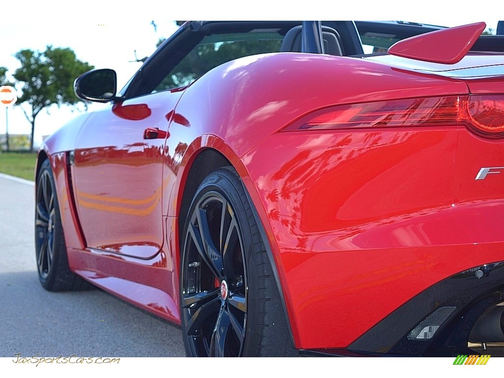 2017 F-TYPE Convertible - Caldera Red / SVR Quilted Jet W/Red Stitching photo #23