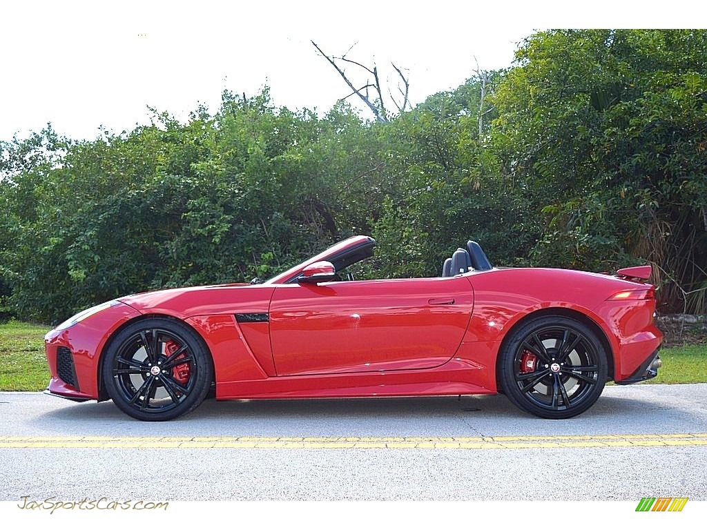 2017 F-TYPE Convertible - Caldera Red / SVR Quilted Jet W/Red Stitching photo #24
